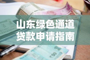 山东绿色通道贷款申请指南：低利率、快速放款全解析