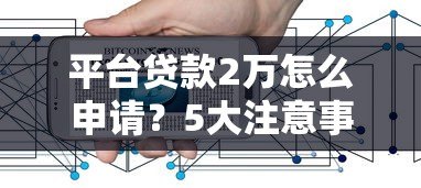 平台贷款2万怎么申请？5大注意事项和申请流程全解析