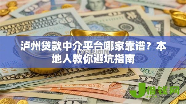 泸州贷款中介平台哪家靠谱？本地人教你避坑指南