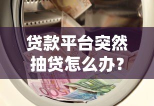贷款平台突然抽贷怎么办?这5招教你应对资金危机 贷款平台突然抽贷怎么办?这5招教你应对资金危机