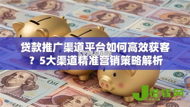 贷款推广渠道平台如何高效获客？5大渠道精准营销策略解析