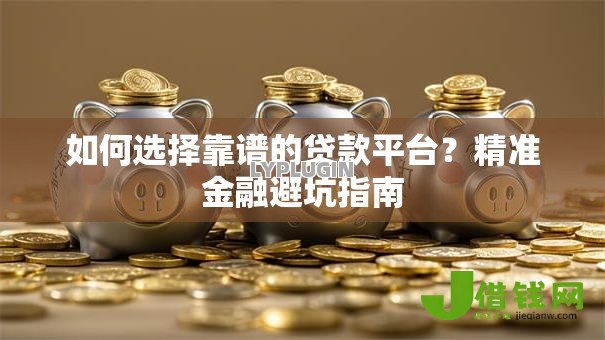 如何选择靠谱的贷款平台？精准金融避坑指南