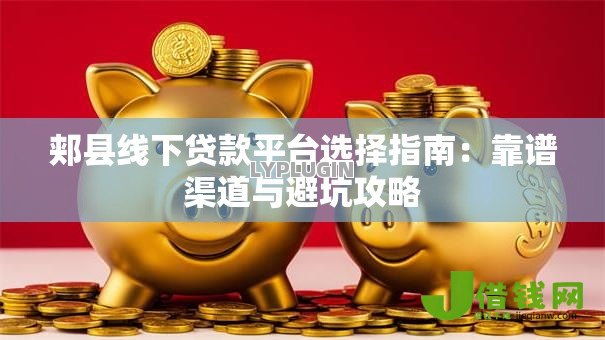 郏县线下贷款平台选择指南：靠谱渠道与避坑攻略