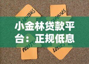 小金林贷款平台：正规低息快速放款，解决资金难题