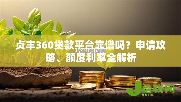 贞丰360贷款平台靠谱吗？申请攻略、额度利率全解析