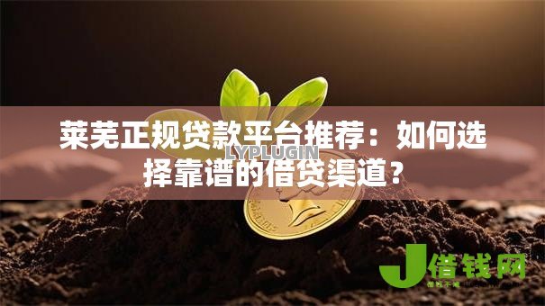 莱芜正规贷款平台推荐：如何选择靠谱的借贷渠道？