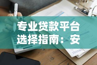 专业贷款平台选择指南：安全借款必看攻略