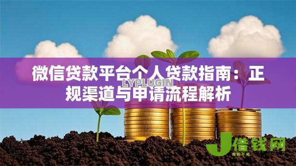 微信贷款平台个人贷款指南：正规渠道与申请流程解析
