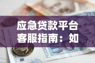应急贷款平台客服指南：如何快速解决资金难题