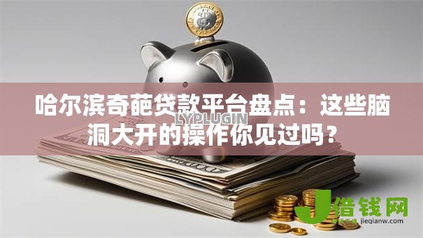 哈尔滨奇葩贷款平台盘点:这些脑洞大开的操作你见过吗? 哈尔滨奇葩贷款平台盘点:这些脑洞大开的操作你见过吗?