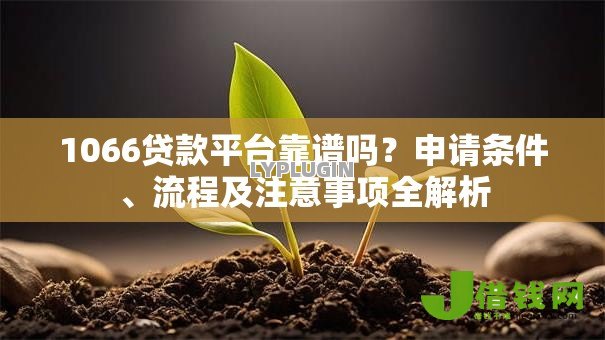 1066贷款平台靠谱吗？申请条件、流程及注意事项全解析