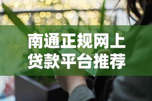 南通正规网上贷款平台推荐：快速放款+安全低息指南