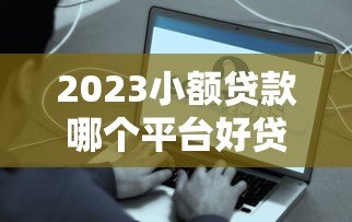 2023小额贷款哪个平台好贷？这5个正规渠道容易通过