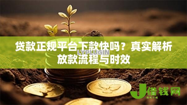 贷款正规平台下款快吗?真实解析放款流程与时效 贷款正规平台下款快吗?真实解析放款流程与时效