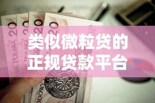 类似微粒贷的正规贷款平台有哪些？这5个靠谱选择值得了解