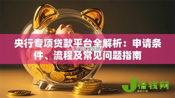 央行专项贷款平台全解析：申请条件、流程及常见问题指南