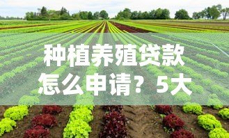 种植养殖贷款怎么申请?5大正规平台条件及流程详解 种植养殖贷款怎么申请?5大正规平台条件及流程详解