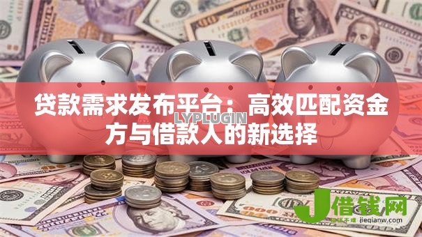 贷款需求发布平台:高效匹配资金方与借款人的新选择 贷款需求发布平台:高效匹配资金方与借款人的新选择