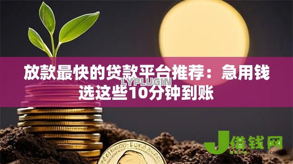 放款最快的贷款平台推荐：急用钱选这些10分钟到账