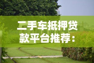 二手车抵押贷款平台推荐：十大靠谱机构对比分析