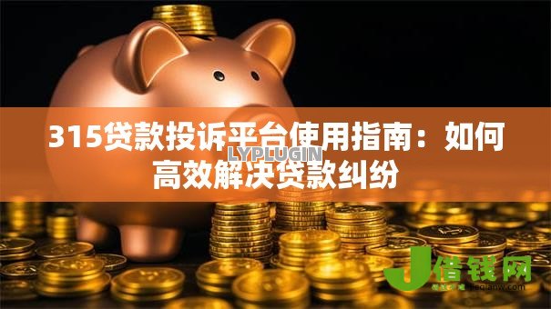 315贷款投诉平台使用指南：如何高效解决贷款纠纷