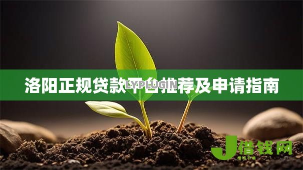 洛阳正规贷款平台推荐及申请指南