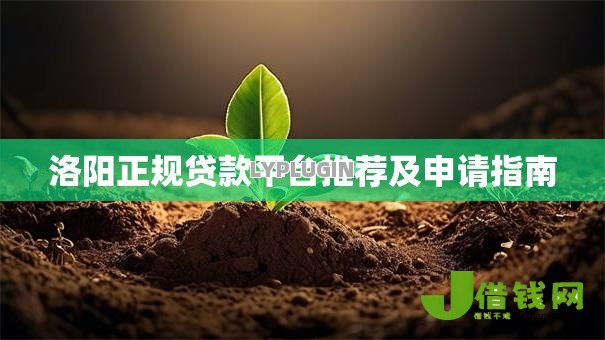 洛阳正规贷款平台推荐及申请指南