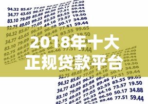 2018年十大正规贷款平台推荐：安全借贷必看指南