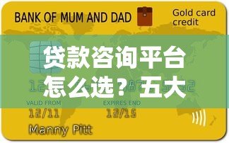 贷款咨询平台怎么选？五大避坑指南必看
