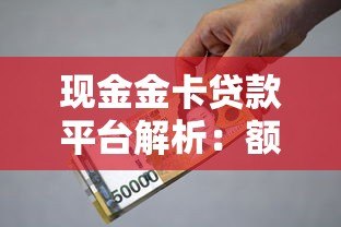 现金金卡贷款平台解析：额度、利率、申请流程全指南