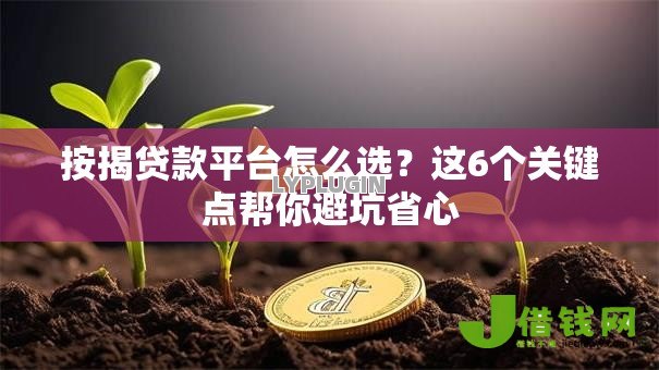 按揭贷款平台怎么选？这6个关键点帮你避坑省心