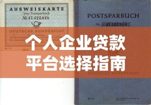 个人企业贷款平台选择指南：资质、流程与避坑要点