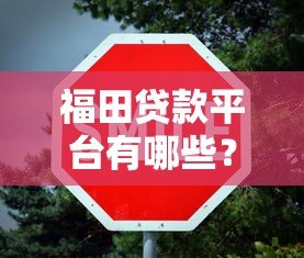 福田贷款平台有哪些？正规低息贷款申请攻略与注意事项