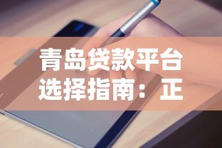 青岛贷款平台选择指南：正规渠道与申请攻略