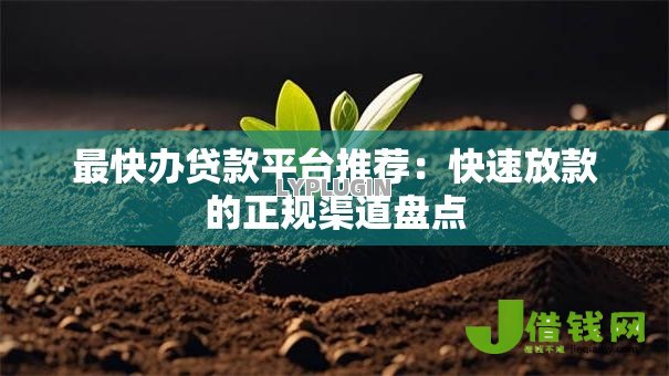 最快办贷款平台推荐:快速放款的正规渠道盘点 最快办贷款平台推荐:快速放款的正规渠道盘点