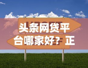 头条网贷平台哪家好？正规低息放款快平台对比指南