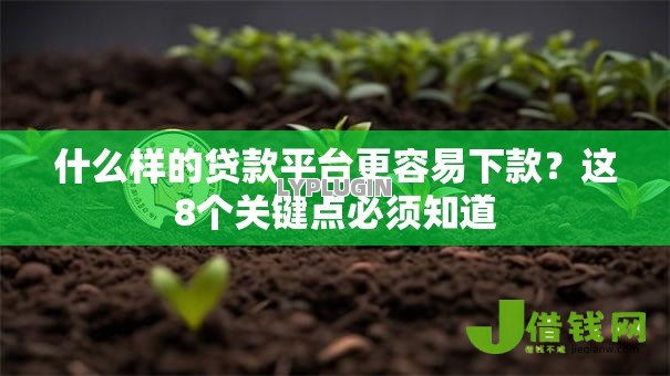 什么样的贷款平台更容易下款?这8个关键点必须知道 什么样的贷款平台更容易下款?这8个关键点必须知道