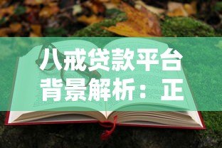 八戒贷款平台背景解析：正规性、资质与用户口碑全揭秘