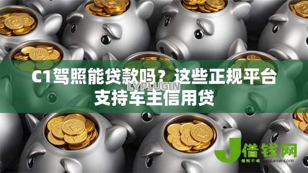 C1驾照能贷款吗？这些正规平台支持车主信用贷