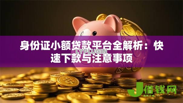 身份证小额贷款平台全解析：快速下款与注意事项