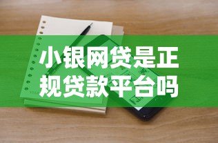 小银网贷是正规贷款平台吗？全面解析其贷款产品与风险