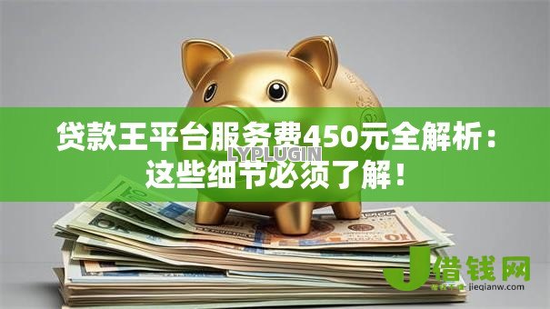 贷款王平台服务费450元全解析：这些细节必须了解！