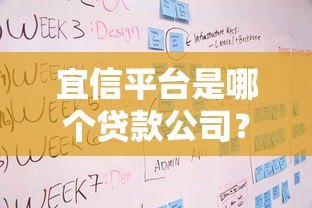 宜信平台是哪个贷款公司？贷款产品、申请流程及用户评价解析