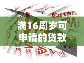 满16周岁可申请的贷款平台有哪些?合法借贷指南 满16周岁可申请的贷款平台有哪些?合法借贷指南