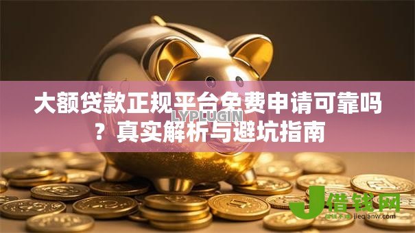 大额贷款正规平台免费申请可靠吗？真实解析与避坑指南