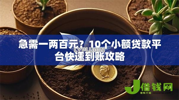 急需一两百元？10个小额贷款平台快速到账攻略