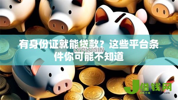 有身份证就能贷款?这些平台条件你可能不知道 有身份证就能贷款?这些平台条件你可能不知道