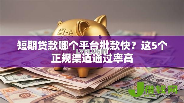 短期贷款哪个平台批款快？这5个正规渠道通过率高