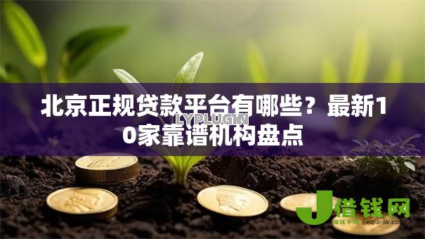 北京正规贷款平台有哪些？最新10家靠谱机构盘点