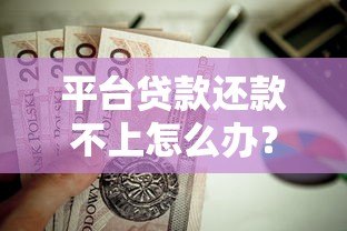 平台贷款还款不上怎么办？5个实用解决方法帮你脱困